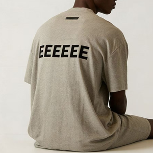 T-<span class=keywords><strong>shirt</strong></span> ESS respirant à manches courtes pour homme et <span class=keywords><strong>femme</strong></span>, col rond décontracté, avec rivets décoratifs, anti-rétrécissement, motif God - Product Image 2