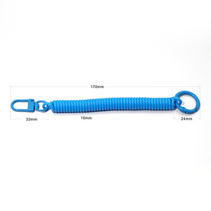 Colorful Spring Lanyard EVA Zinc Alloy Keychain Telescopic <b>Rope</b> Mobile Phone Straps - Product Image 2