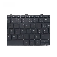 Keyboard Laptop Prancis untuk HP EliteBook x360 1030 G2 1030 G3 G4 Keyboard Hitam Backlit komponen komputer