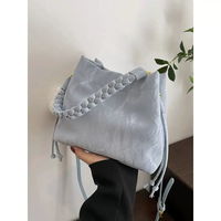 Sac fourre-tout classique plissé avec décoration de sangle tressée en cuir PU, sac à main pour femme, fournisseur chinois, service de fabrication de sacs à main