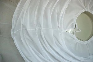 P6240-1 Sottogonna da Sposa Bianca a Due Strati con Sei Cerchi per Spose - Product Image 6