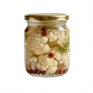 Natural Canned Cauliflower Florets Vinegar Preserved & Seasoned for Wholesale and Export - Product Image 3