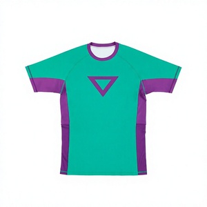 เสื้อรัดรูปสำหรับฝึกซ้อมบราซิลเลียนยิวยิตสูแบบไม่ใช้ผ้าปูเสื่อ (No Gi) แห้งเร็ว ยืดได้ 4 ทิศทาง แขนยาว แขนสั้น ขายส่ง - Product Image 5