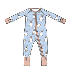 卡通印花竹纤维婴儿睡衣柔软透气新生儿婴儿幼儿男孩女孩睡衣连体衣批发 RTS - Product Image 3