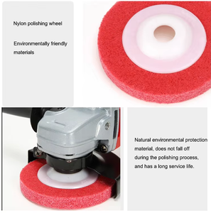 Ruota di trafilatura del disco in Nylon piastra di lucidatura in acciaio inossidabile per la lavorazione del legno ruota in fibra di rimozione della ruggine in metallo - Product Image 2