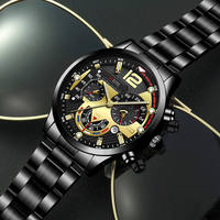 Montre pour homme NYY, vente chaude, multicolores, avec aiguilles luminescentes, grands chiffres, calendrier, bracelet en acier, affichage analogique