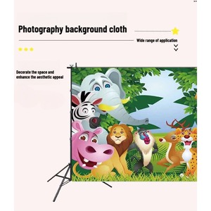 Geburtstags-Hintergrundtuch, Dessert-Tisch, Party, Bankett, Event, Partydekoration, Wandtuch, Fotografie-Hängetuch, 1,2 x 0,8 m - Product Image 6