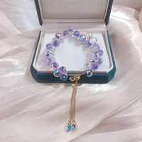 Vente chaude Mode Double Rangée Bracelet En Cristal Coloré Femmes Bracelet Réglable