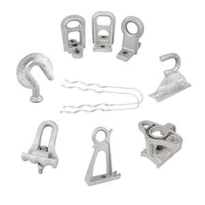 อุปกรณ์ยึดสายไฟฟ้า ชุบสังกะสีแบบจุ่มร้อน เหล็กตีขึ้นรูป เกรด 8 รูปทรงวงรี สำหรับงานสายไฟบนเสา - Product Image 6