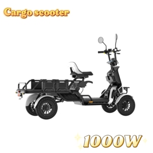 Scooter Eléctrico de 4 Ruedas, 48V 500W, Carga Máxima de 150 kg, Neumático de 13 Pulgadas, Scooter Tipo Carrito para Vegetales - Product Image 1