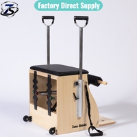 Chaise de Pilates ergonomique en bois d'érable avec pédale fendue, pour salle de sport commerciale, chaise d'entraînement Pilates en chêne pour le remodelage corporel, directement de l'usine
