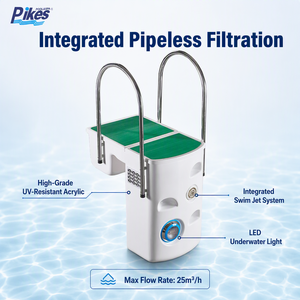 Filtre <span class=keywords><strong>de</strong></span> <span class=keywords><strong>piscine</strong></span> mural <span class=keywords><strong>en</strong></span> acrylique, équipement <span class=keywords><strong>de</strong></span> <span class=keywords><strong>filtration</strong></span> intégré sans tuyau <span class=keywords><strong>pour</strong></span> piscines enterrées et hors sol - Product Image 2