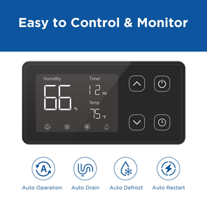 Déshumidificateur commercial Moiswell Defender MP100, nouveau modèle, 235 pintes/jour, débit d'air de 335 CFM |   Tuyau de drainage pour pompe à eau destiné aux sous-sols et espaces étroits - Product Image 6