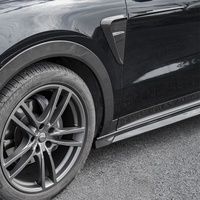Kit carrosserie aérodynamique en fibre de carbone préimprégnée brillante pour pare-chocs avant et garnitures latérales de Porsche Cayenne Coupé 9YA 9YB 9Y3 2018-2025