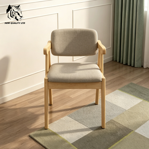 china manufactory cheapest customizable <b>large</b> stock ready to ship log office <b>chair</b> new fashion house furniture wooden <b>arm</b> <b>chair</b> - Product Image 3