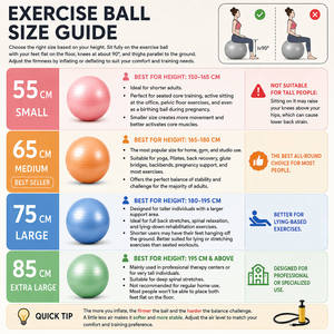 <span class=keywords><strong>Ballon</strong></span> <span class=keywords><strong>de</strong></span> Yoga Anti-éclatement Texturé Épaissi 55cm 65cm 75cm en PVC Gonflable <span class=keywords><strong>pour</strong></span> Fitness Adultes Femmes Enceintes Vente en Gros Personnalisé - Product Image 3