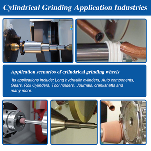 Plunge mài hình trụ hồ sơ Mài bánh xe đơn hoặc đa gân bánh răng kim cương CBN hồ sơ Mài bánh xe - Product Image 4