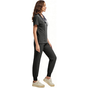 Daoyi <b>Scrub</b> Uniform Set Women Polyester Slim Fit Medical Workwear Hospital Uniforms - Product Image 1