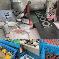 Disques de polissage à sec alvéolés de 100 mm (4 pouces) en matériau abrasif diamanté de qualité supérieure pour le conditionnement des surfaces en béton, granit et marbre