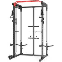 Máquina Smith de Alta Resistencia para Gimnasio en Casa, Equipo de Fuerza, Rack de Potencia Multifuncional con Cable para Entrenamiento en Casa