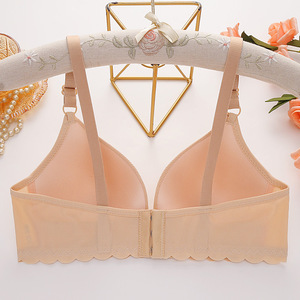 Reggiseno Premaman e <span class=keywords><strong>Allattamento</strong></span> per Donne, Coppa Sottile con Supporto, Anti-Cedimento Post-Parto, Apertura Frontale - Product Image 2