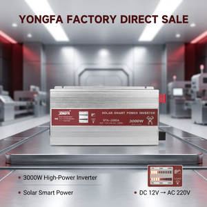 Inversor Digital Inteligente LED Yongfa STA-3000A, Monofásico, 3000W, 15A, 50/60Hz, 12V/24V CC, 110V/220V CA, para Auto, con 90% de Eficiencia - Product Image 1