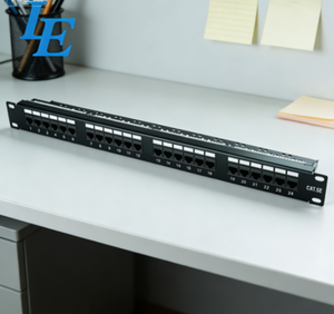 Panel de Conexiones Cat5e Cat6 Cat6a Cat7 de 24 Puertos Completamente Equipado con Conector Keystone IDC 110 1U UTP - Product Image 4