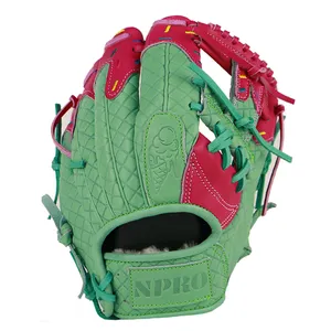 Профессиональные бейсбольные перчатки NPRO, 11,5 дюймов, кожаные бейсбольные перчатки