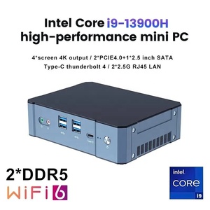 คอมพิวเตอร์ตั้งโต๊ะเล่นเกมรุ่นที่ 13 ขนาดเล็ก I7 13700H I9 13900H 12 คอร์ Win11 4K 8K รองรับจอแสดงผลสี่จอ 2*DDR5 2*M.2 NVME พกพาสะดวก รุ่น BQM5-13 - Product Image 4