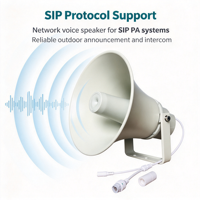 Speaker Horn Jaringan IP Public Address SPL Tinggi SIP744-30 Speaker SIP untuk Paging Darurat Luar Ruangan
