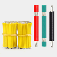 Puente de cable precortado sólido de PVC 1007 20 22 24 26AWG Cable eléctrico de cobre estañado ambos extremos potencia desnuda