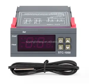 Stock STC 1000 수족관 인큐베이터 디지털 온도 컨트롤러 스위치 냉동 난방 온도 조절기 STC-1000