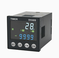 Relais temporisé numérique miniature noir à double cycle 220V AC avec temporisation réglable