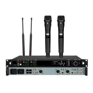 Micrófonos Inalámbricos Profesionales AD4D, 2 Canales UHF 470-940mhz, Micrófono de Diadema y de Solapa para Estudio y Escenario, KSM8/Beta 58 Dante - Product Image 2