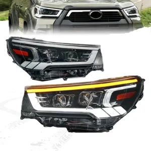 Farol 4x4 LED para Hilux 2020 2021 2022 2023 2024