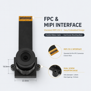 4MP OS04A10 โมดูลกล้องอุตสาหกรรม MIPI เลนส์ 8 มม. 1/1.79 นิ้ว แสงน้อย DCG HDR บอร์ด FPC สำหรับวิชั่นแมชชีน หุ่นยนต์ - Product Image 1