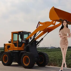 Penggunaan Fram nyaman CE daya Barrow Mini Wheel Loader Mini