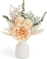 Fleurs Artificielles Modernes Faites à la Main, Petit Bouquet d'Eucalyptus, Dahlia, Pissenlit en Plastique pour Mariage, Décoration de Salon, Composition Florale de Qualité Supérieure