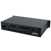Boîtier personnalisé 2U pour montage en rack, en alliage d'aluminium/acier galvanisé, IP54, amplificateur de puissance, OEM, certifié ISO9001