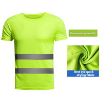 Camiseta de Seguridad de Alta Visibilidad CLASE 3, de Secado Rápido y Transpirable, para Trabajo y Construcción, en Amarillo y Naranja