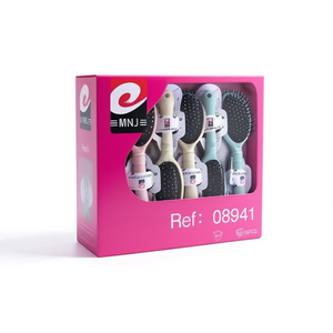 MNJ Hair Brush Set 12Pcs Colorful Handle With Soft Bristles For Daily Use - Product Image 1