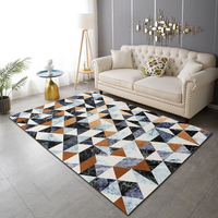 Tapis de salon et chambre à coucher, style pastoral, pour table basse, imprimé sur mesure, minimaliste, à poils ras, fin, résistant aux taches, pour dropshipping