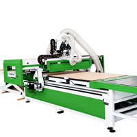 Línea de Producción de Router CNC Jinan Mosencnc 1325, Alimentación y Descarga Automáticas |   Máquina de carpintería de alta velocidad para producción en serie