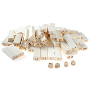 Gioco Educativo in Legno, 54 Pezzi di <span class=keywords><strong>Blocchi</strong></span> <span class=keywords><strong>Colorati</strong></span> Grandi da Impilare, Gioco da Tavolo per Bambini, Confezione in Scatola Colorata - Product Image 4