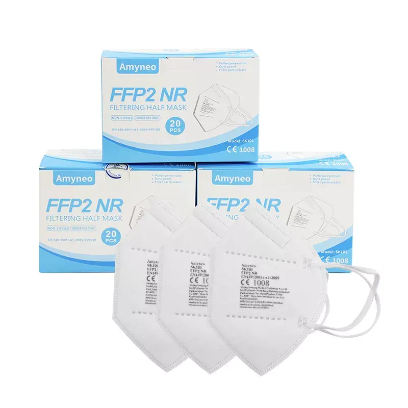 Accept Customized Mold Disposable Half face Respirators hot air cotton non woven fabric ffp2 face mask