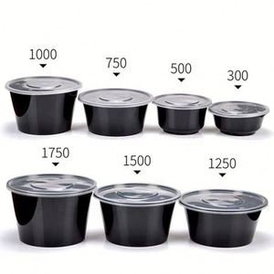 Contenedores Redondos Desechables de PP para Alimentos con Tapas, de 100 ml a 5000 ml, en Varios Tamaños - Product Image 3