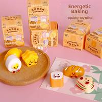 Boîte Mystère de Pâtisserie : Mini Jouet Squishy en Silicone TPR, Formes Aléatoires (Dumpling, Pain, Croissant, Cupcake) pour Soulagement du Stress