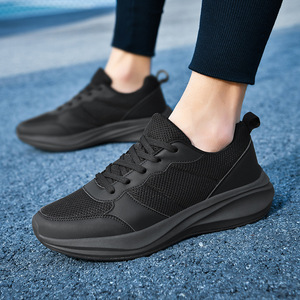 Zapatillas Deportivas para Hombre, Ultraligeras, Bordadas, para Caminar, Talla Grande, con Cierre de Cordones, Malla Transpirable, Absorción de Impactos - Product Image 3