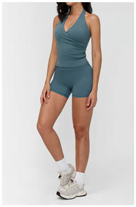 Conjunto Deportivo para Mujer, Top de Yoga con Espalda Descubierta, Leggings de Cintura Alta con Efecto Levanta Glúteos, para Fitness, Running y Actividades al Aire Libre - Product Image 4