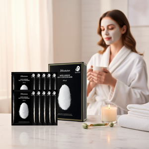 JM Solution Quality <b>Black</b> Water Luminous Silky Cocoon Mask <b>Sheet</b> Good for Facials-10 <b>Sheets</b> - Product Image 2